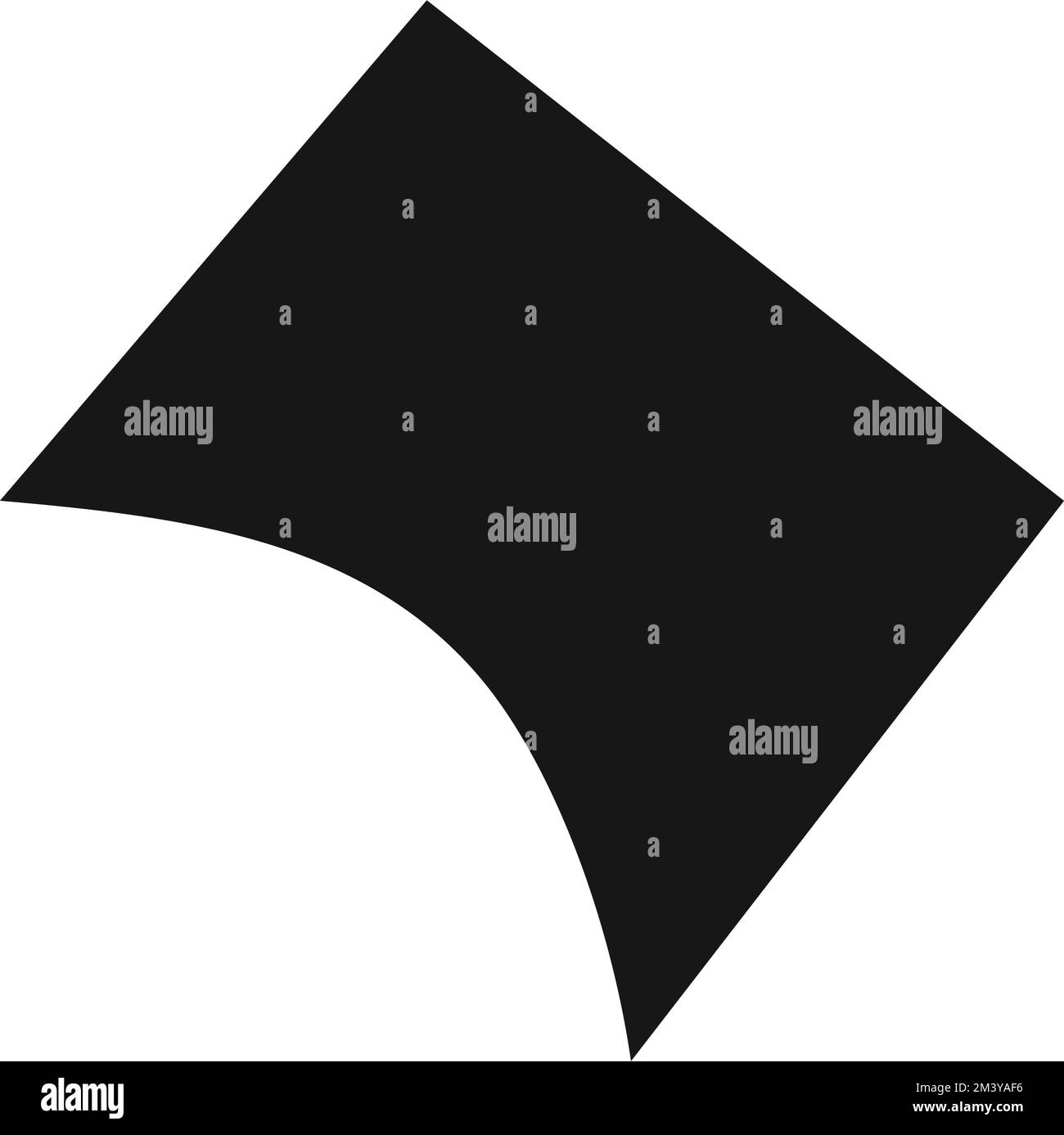 Silhouette noire simplifiée du District de Columbiaborder. Illustration de Vecteur