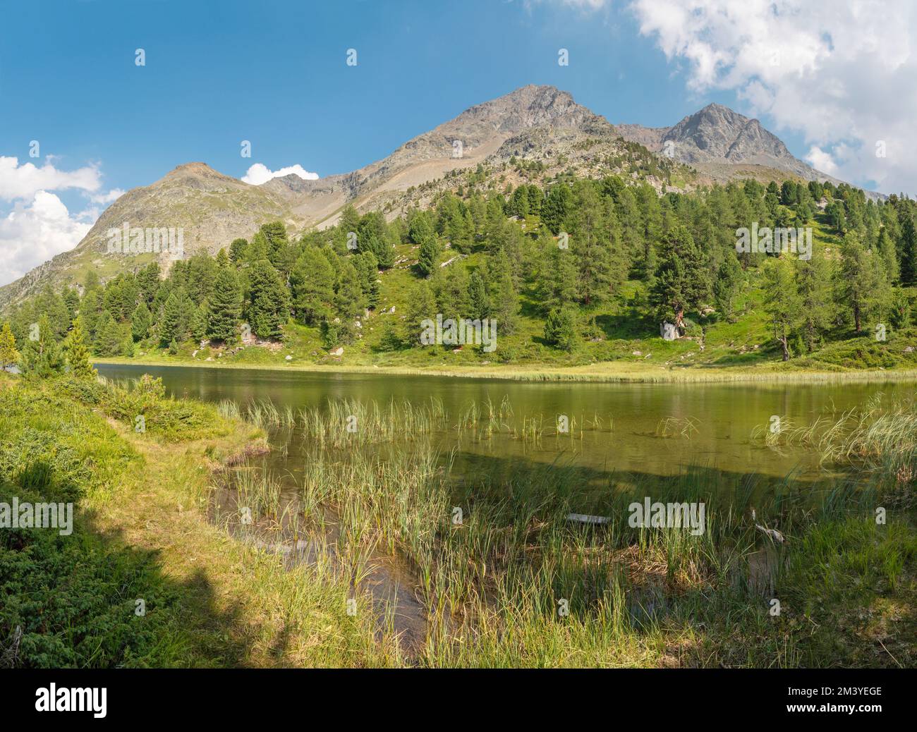 Suisse - la vallée de l'Engadin - lac Hahnen See Banque D'Images