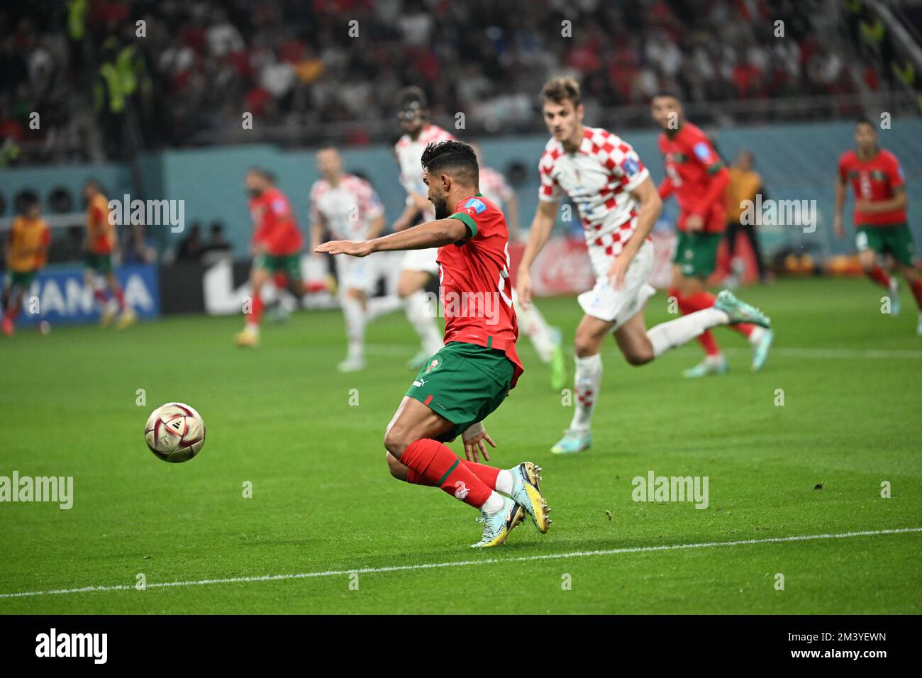 Croatie contre Maroc, coupe du monde de la FIFA 2022, Third place Playoff, football, stade international de Khalifa, AR-Rayyan, Qatar - 17 décembre 2022 Banque D'Images