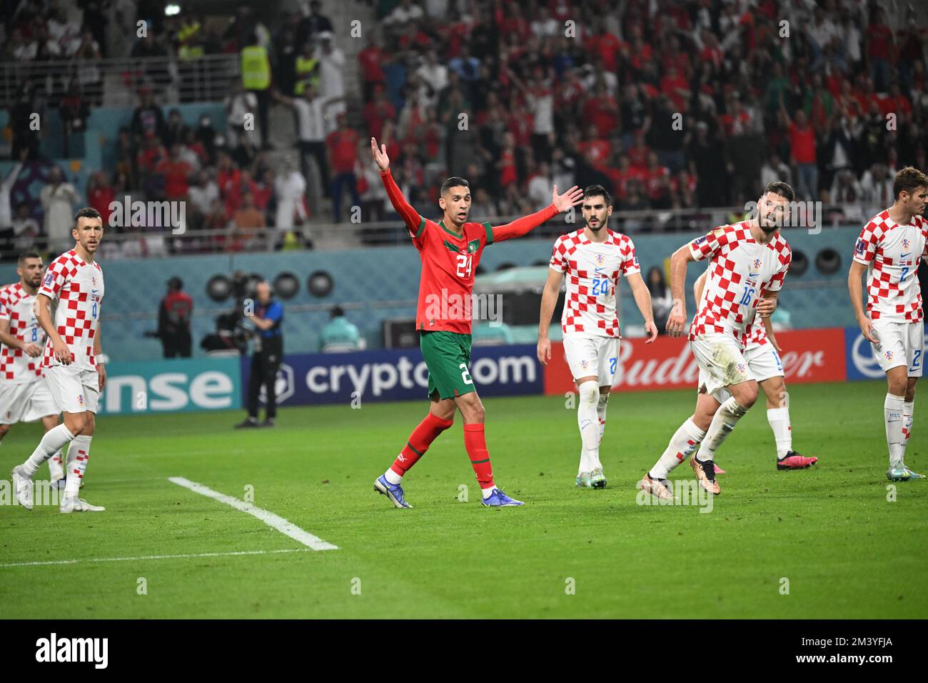 Croatie contre Maroc, coupe du monde de la FIFA 2022, Third place Playoff, football, stade international de Khalifa, AR-Rayyan, Qatar - 17 décembre 2022 Banque D'Images