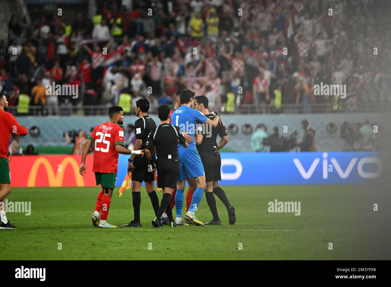 Croatie contre Maroc, coupe du monde de la FIFA 2022, Third place Playoff, football, stade international de Khalifa, AR-Rayyan, Qatar - 17 décembre 2022 Banque D'Images