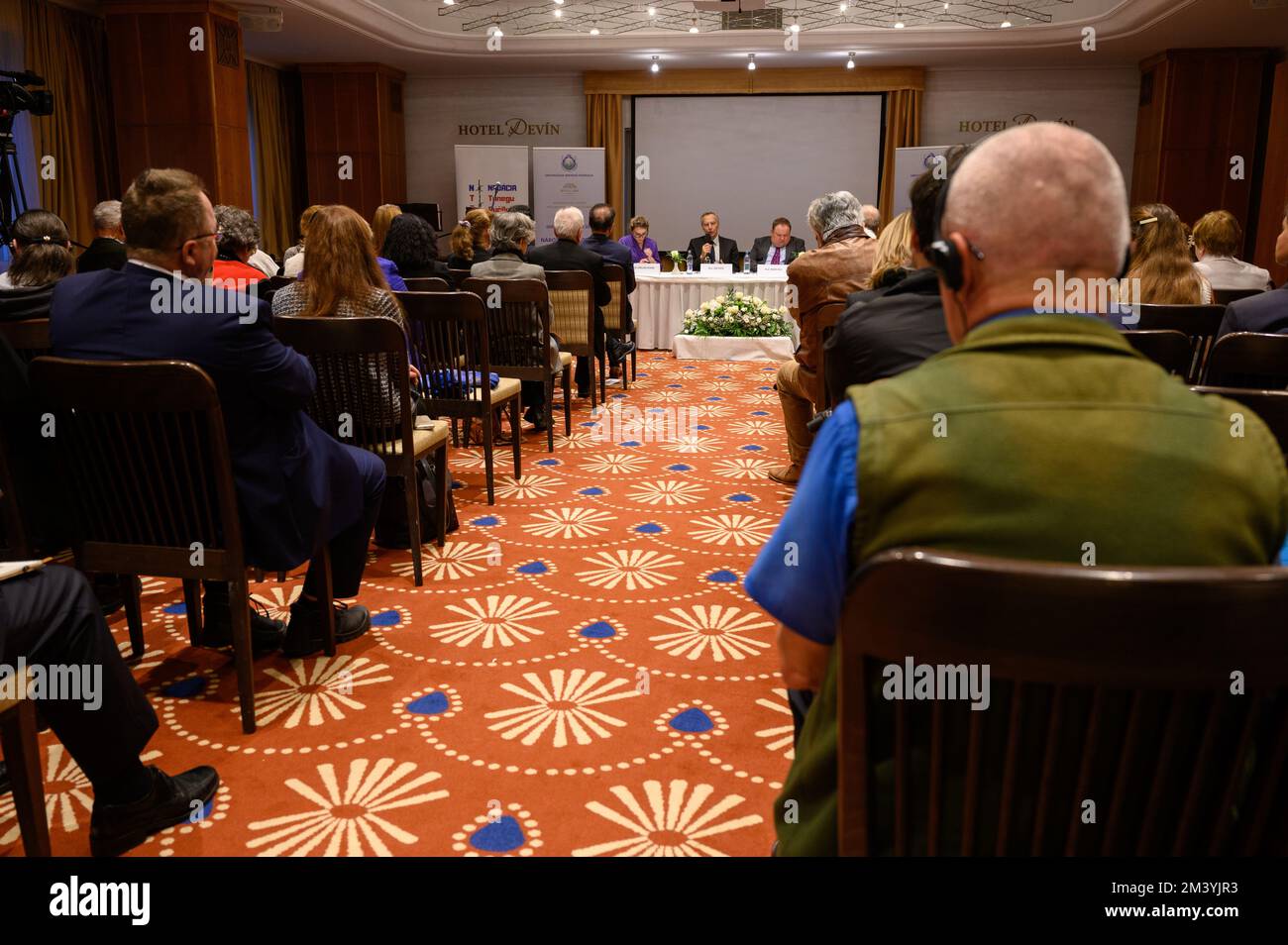 La Conférence "liberté religieuse - le droit de l'homme attaqué" à Bratislava, Slovaquie. 2022/12/09. Banque D'Images