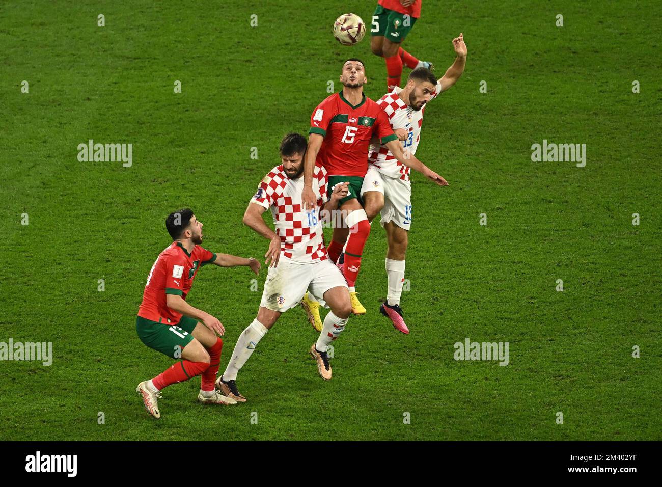 Doha, Qatar. 18th décembre 2022. Selim Amallah du Maroc pendant la Croatie contre le Maroc match de la coupe du monde de la Fifa Qatar 2022 Al Khalifa International Stadium à Doha, Qatar sur 17 décembre 2022. Photo de Laurent Zabulon/ABACAPRESS.COM crédit: Abaca Press/Alamy Live News Banque D'Images