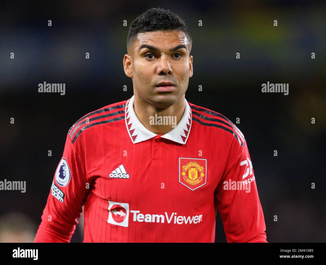 22 Oct 2022 - Chelsea / Manchester United - Premier League - Stamford Bridge Casemiro de Manchester United lors du match de première League contre Chelsea à Stamford Bridge, Londres. Image : Mark pain / Alamy Banque D'Images