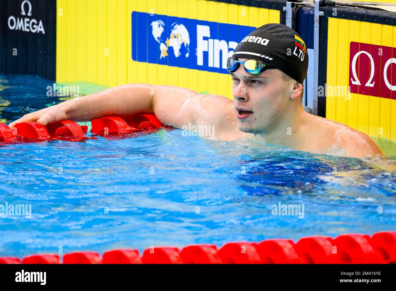 Melbourne, Australie. 18th décembre 2022. DANAS Rapsys de Lituanie réagit après avoir participé aux 200m Freestyle Men Heats lors des Championnats du monde de natation de la FINA au Melbourne Sports and Aquatic Centre à Melbourne, Australie, 18 décembre 2022. Photo Giorgio Scala/Deepbluemedia/Insidefoto crédit: Insidefoto di andrea staccioli/Alamy Live News Banque D'Images