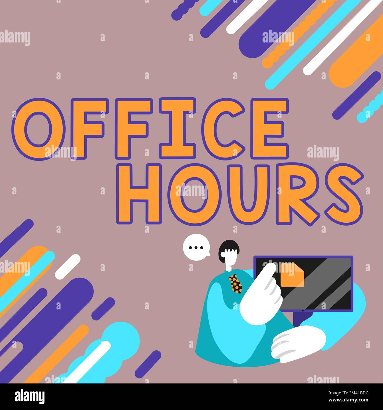 Affiche manuscrite heures d'ouverture du bureau. Notion : heures pendant  lesquelles les activités sont normalement effectuées temps de travail Photo  Stock - Alamy