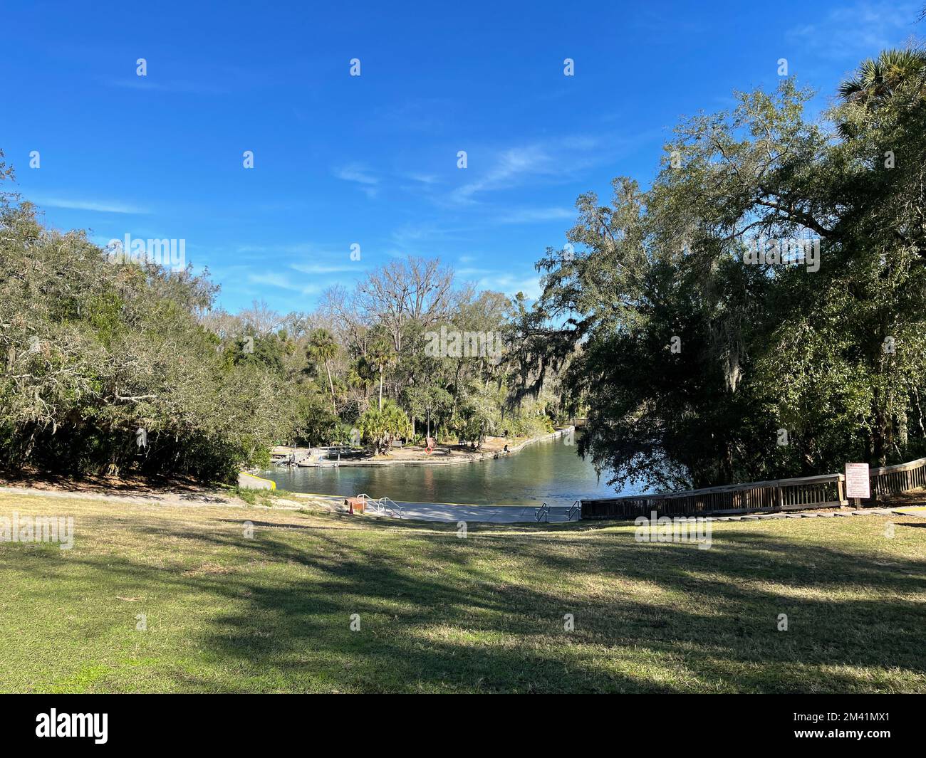 Une source claire de Floride à Orlando, en Floride. Banque D'Images