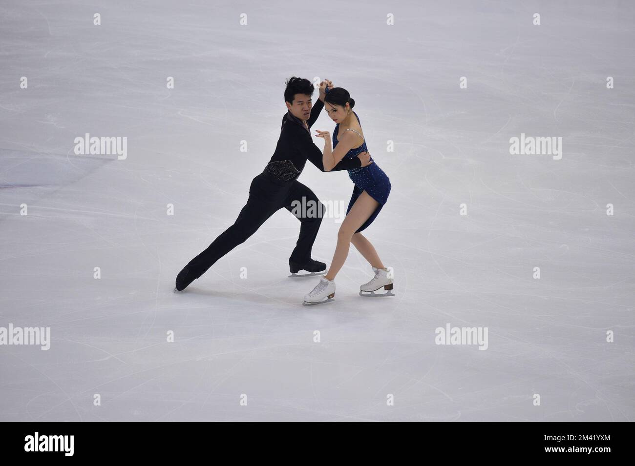 Hannah Lim, Ye Quan lors de la finale 2022 du Grand Prix de patinage artistique de l'UIP à Palavela on 09 décembre 2022 à Turin, en Italie. Banque D'Images