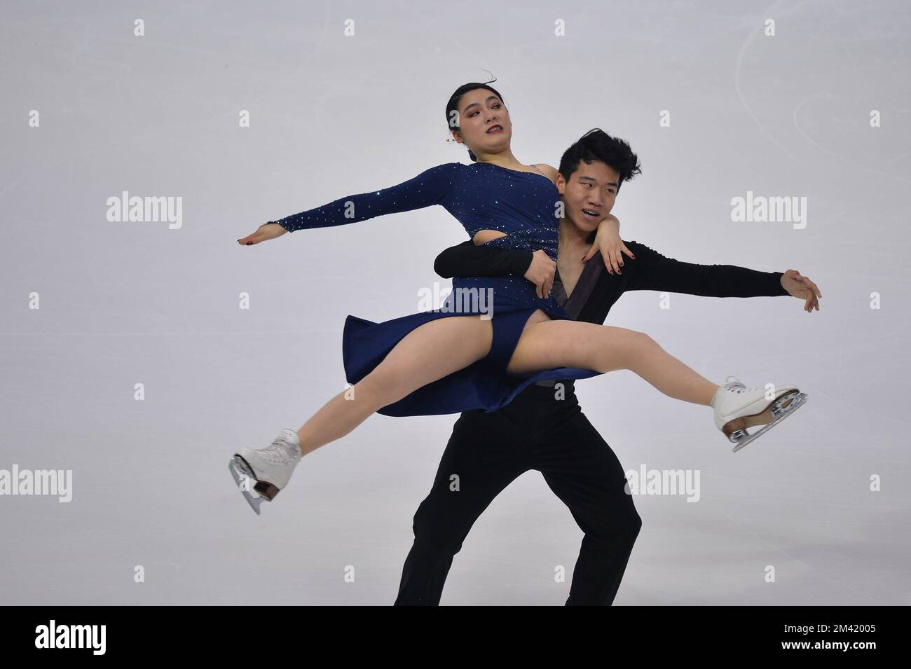 Hannah Lim, Ye Quan lors de la finale 2022 du Grand Prix de patinage artistique de l'UIP à Palavela on 09 décembre 2022 à Turin, en Italie. Banque D'Images