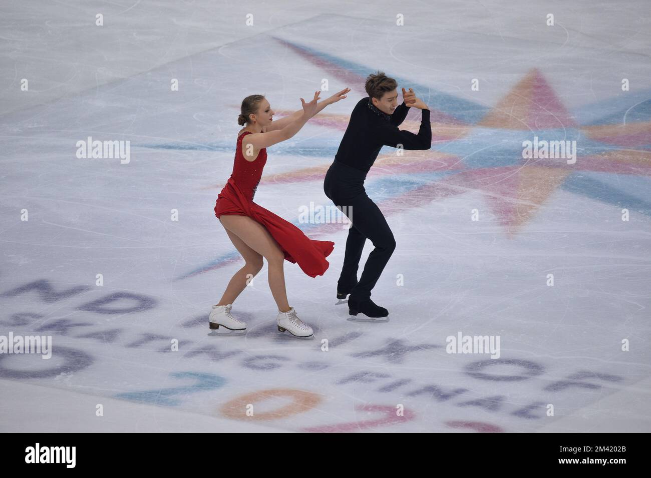 Katerina Mrazkova, Daniel Mrazek lors de la finale 2022 du Grand Prix de patinage artistique de l'UIP à Palavela on 09 décembre 2022 à Turin, en Italie. Banque D'Images