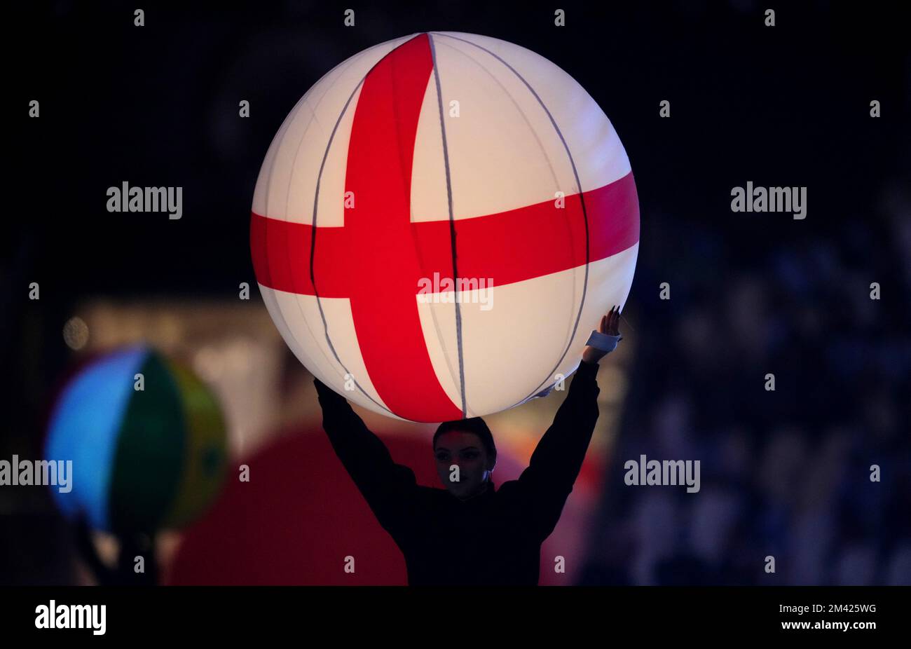 Une vue générale de l'Angleterre lors de la cérémonie de clôture précédant la finale de la coupe du monde de la FIFA au stade Lusail, Qatar. Date de la photo: Dimanche 18 décembre 2022. Banque D'Images