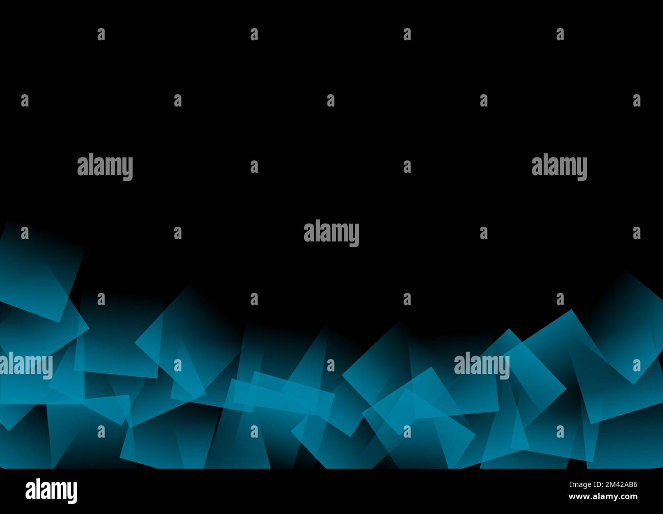 Motif bleu foncé avec carrés. Illustration colorée en style abstrait avec dégradé. Peut être utilisé pour votre site Web. Zone de copie sombre. Banque D'Images