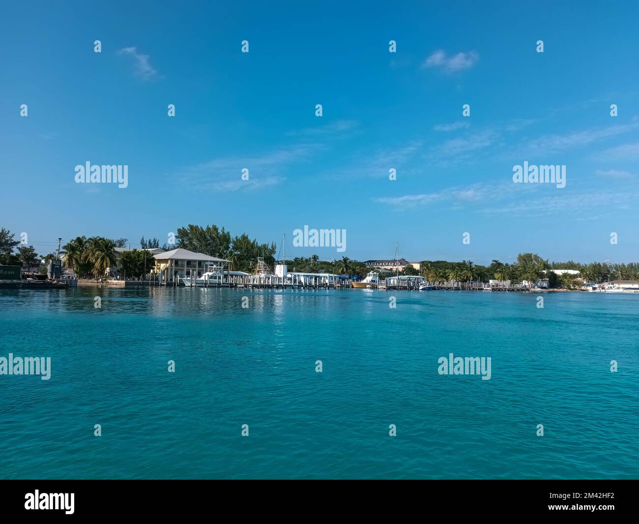 La marina de North Bimini aux Bahamas Banque D'Images