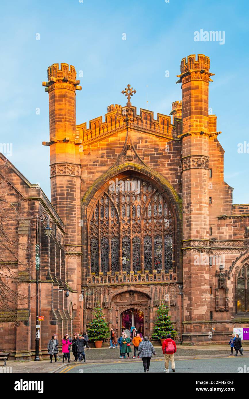 La cathédrale dans la ville de Cheshire de Chester Banque D'Images