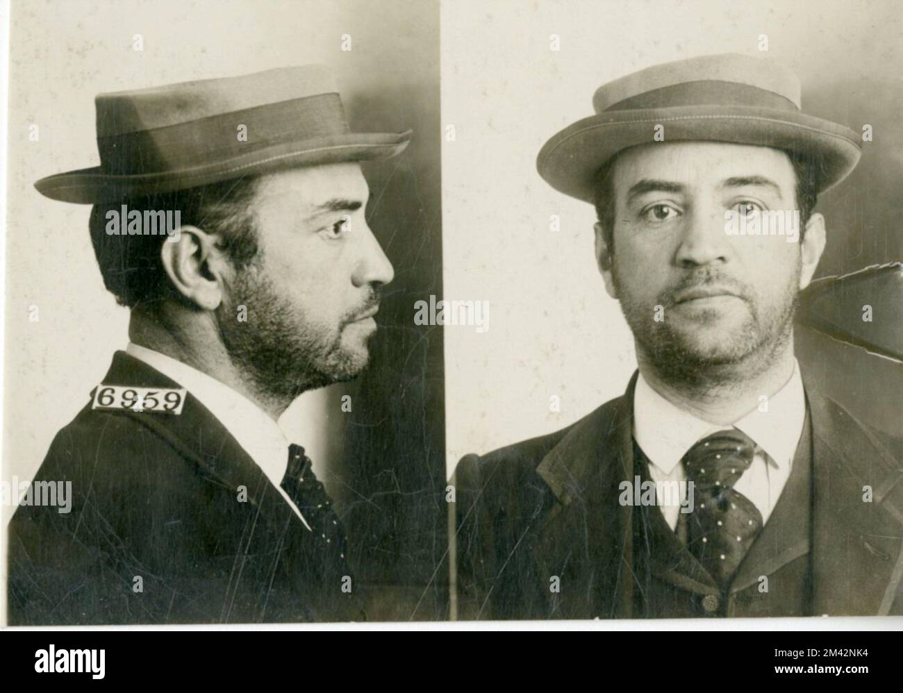 Photographie de Casper Cohen. Bureau des prisons, dossiers de cas Inmate. Banque D'Images