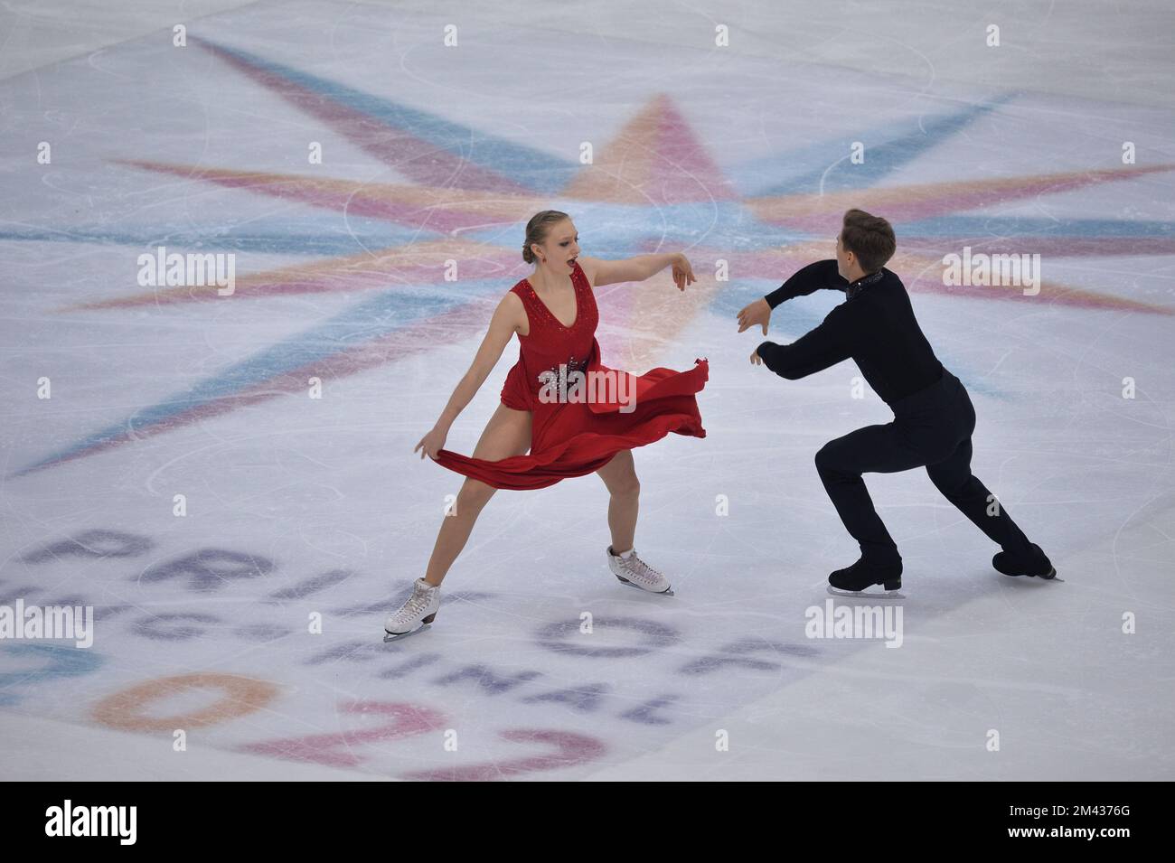 9 décembre 2022, Turin, Piémont/Turin, Italie: Katerina Mrazkova, Daniel Mrazek lors de la finale 2022 du Grand Prix de patinage artistique de l'UIP à Palavela on 09 décembre 2022, à Turin, en Italie. (Credit image: © Alberto Gandolfo/Pacific Press via ZUMA Press Wire) Banque D'Images