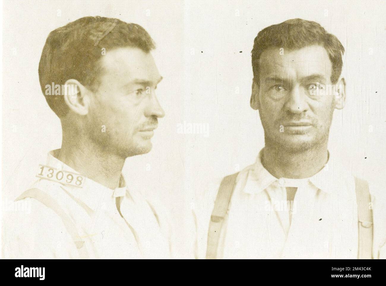 Photographie de John Cobb. Bureau des prisons, dossiers de cas Inmate. Banque D'Images