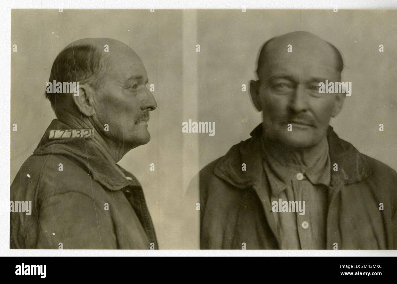 Photographie de Charles Johnson. Bureau des prisons, dossiers de cas Inmate. Banque D'Images