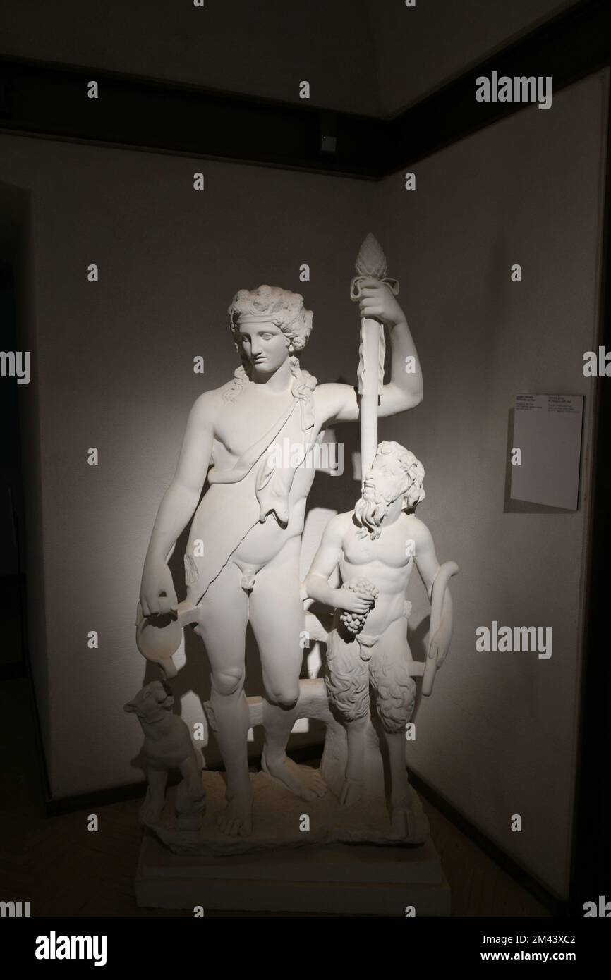 Une statue dans le musée d'histoire romaine de Bacoli, une ville italienne. Banque D'Images