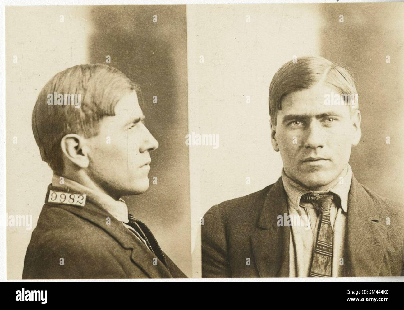 Photographie de Mike Miller. Bureau des prisons, dossiers de cas Inmate. Banque D'Images