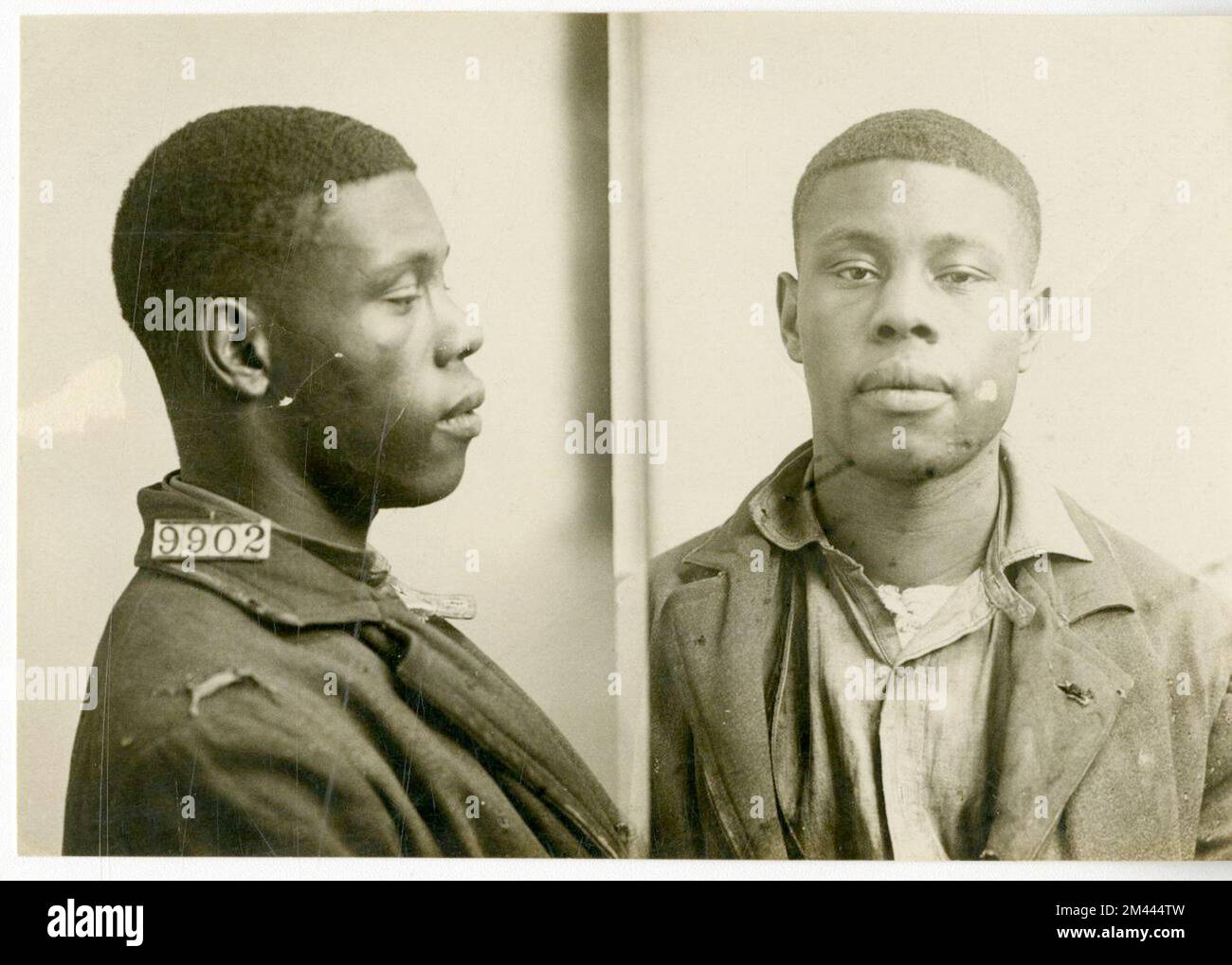 Photographie de Walter Washington. Bureau des prisons, dossiers de cas Inmate. Banque D'Images