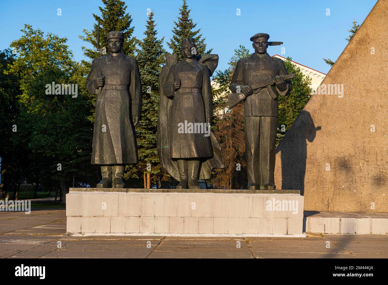 Monument au feu sur la place de la paix, Arkhangelsk, Russie Banque D'Images