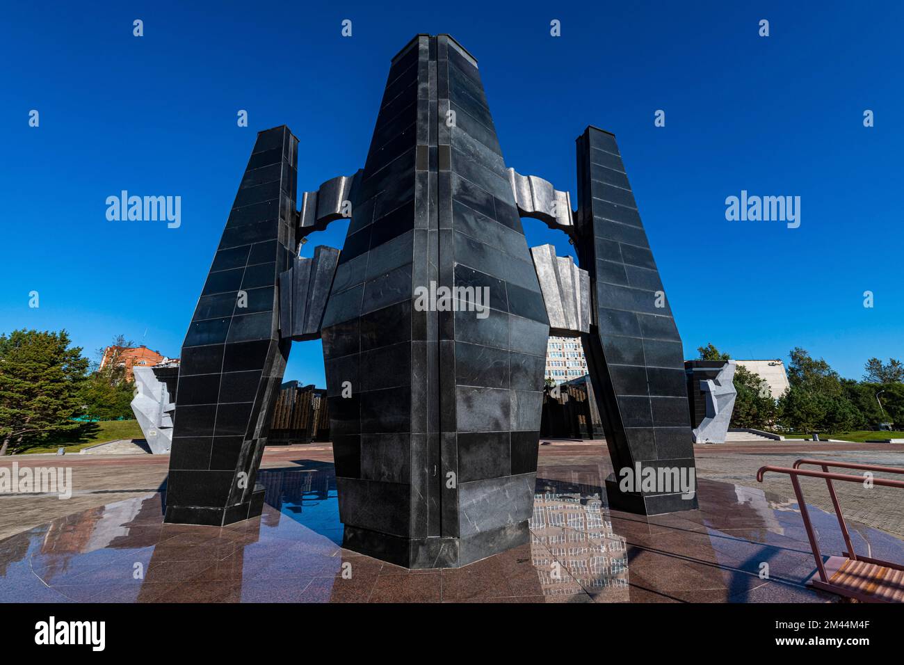 Mémorial de la Seconde Guerre mondiale, Khabarovsk, Khabarovsk Krai, Russie Banque D'Images