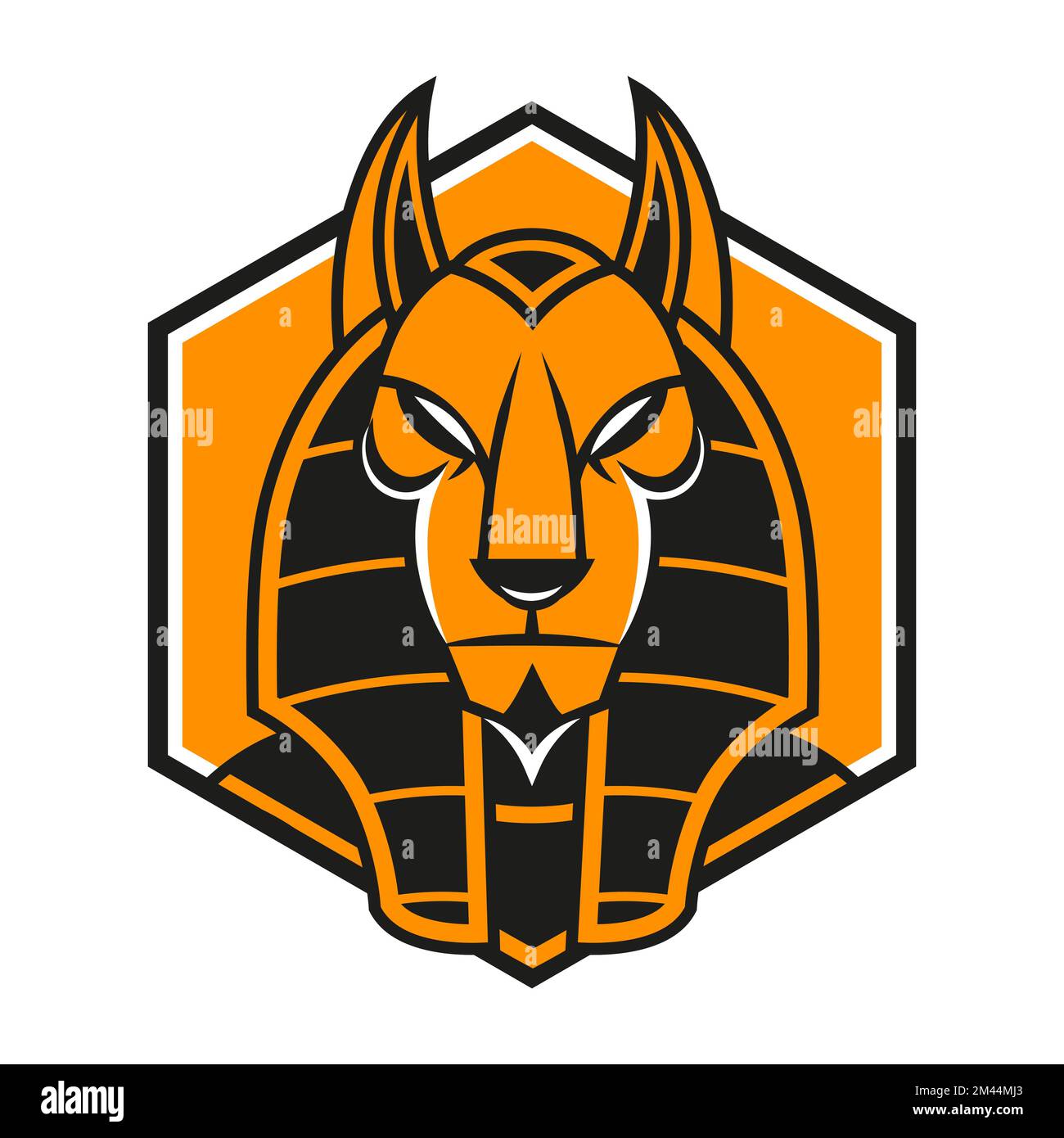 logo anubis esport avec un look sérieux, un charme cool et une super wow Illustration de Vecteur