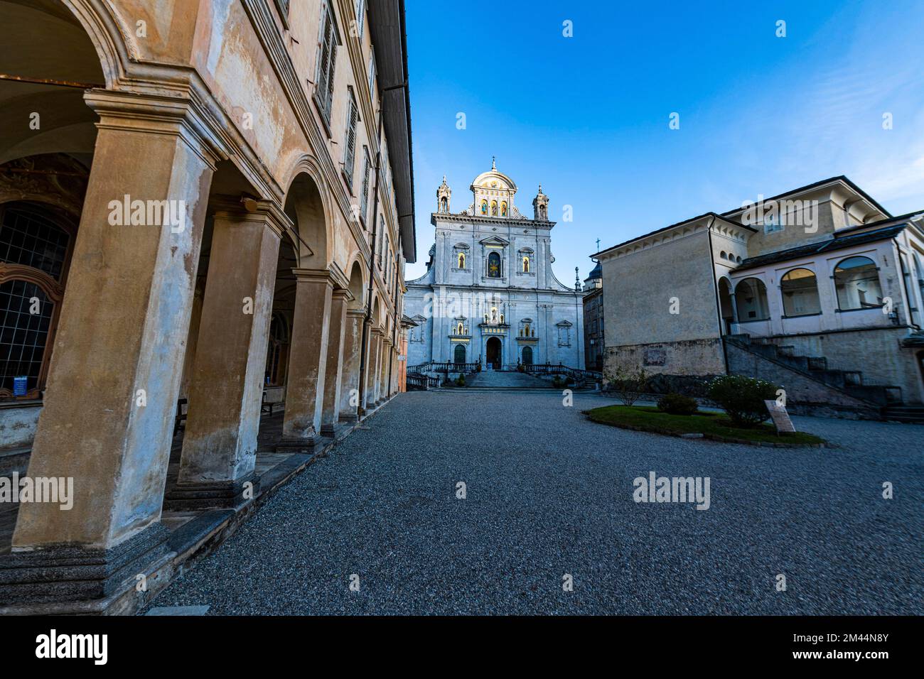 Basilica di Santa Maria Assunta, site classé au patrimoine mondial de l'UNESCO, Sacro Monte de Varallo, Italie Banque D'Images