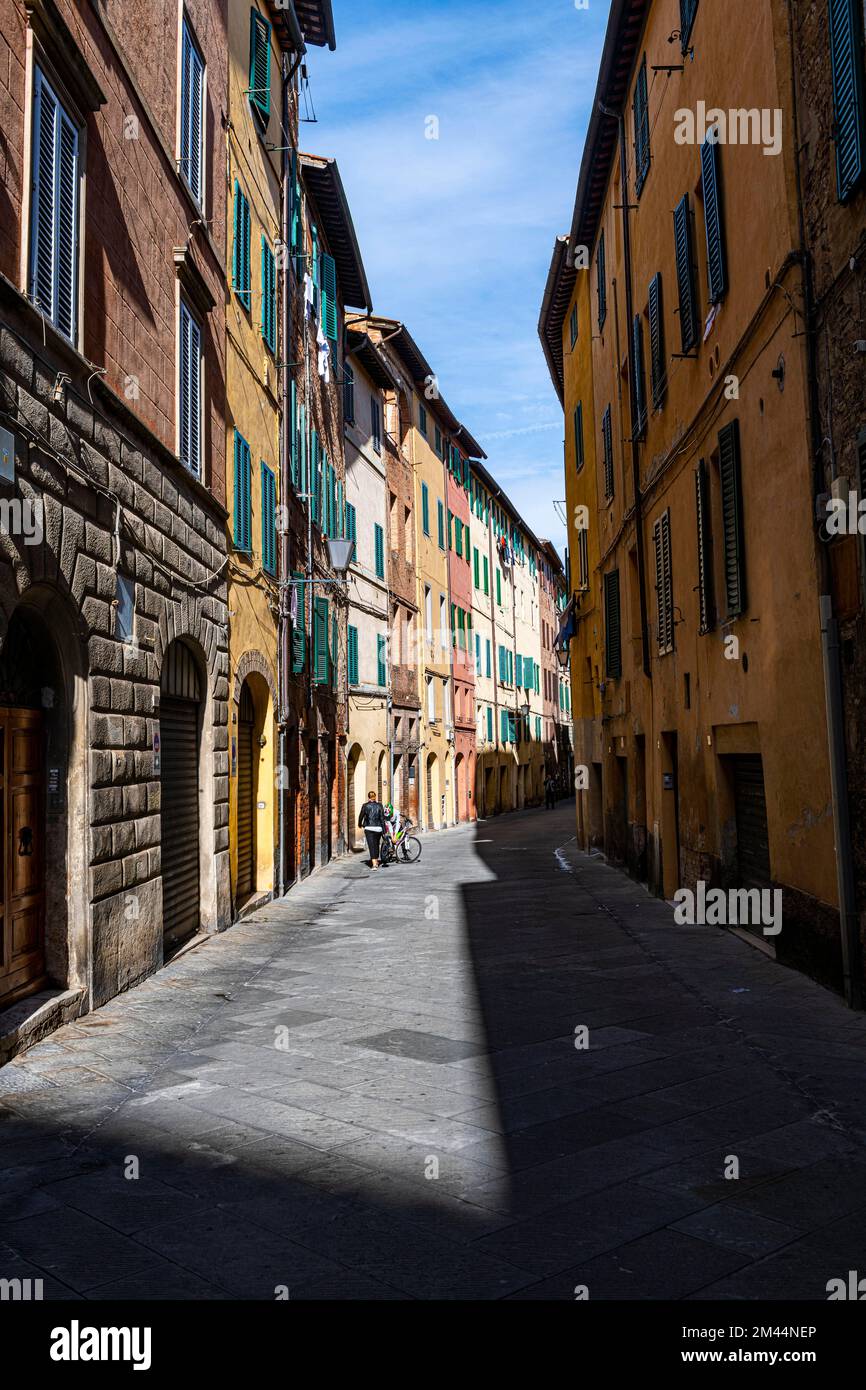 Patrimoine mondial de l'UNESCO ville historique Sienne, Italie Banque D'Images