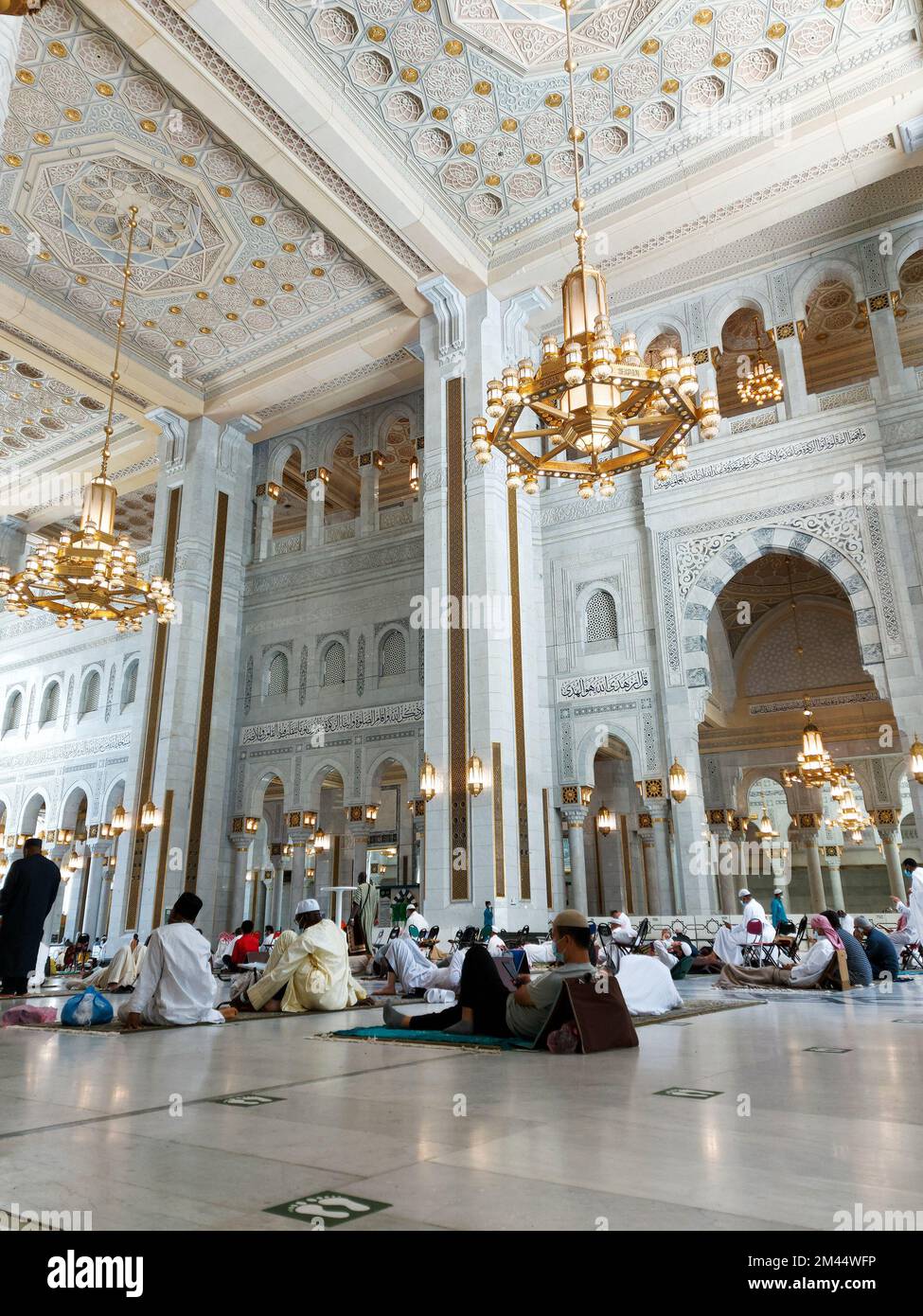 La Mecque , Arabie Saoudite 12 mai 2021 , prières musulmanes à la mosquée Makkah Al Haram de l
