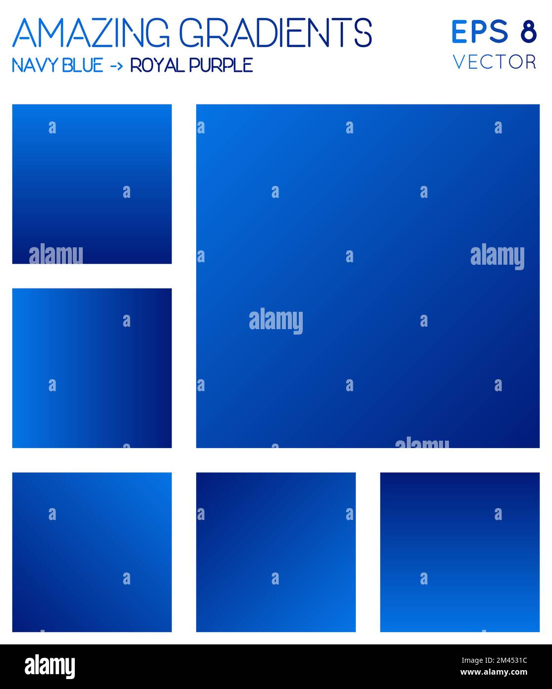 Dégradés colorés dans les tons bleu marine et violet royal. Fond dégradé admirable, illustration vectorielle sublime. Illustration de Vecteur