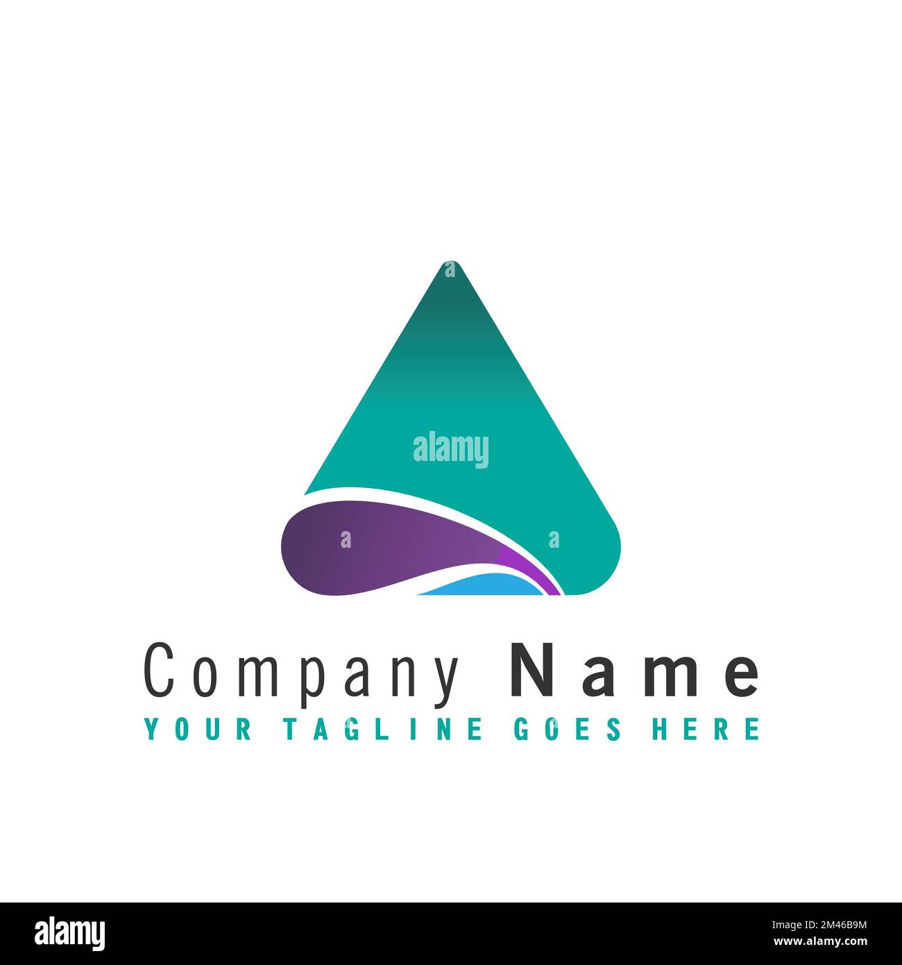 Triangulaire look unique et lettre Une police image graphique icône logo design abstrait concept vecteur stock. symbole lié à l'initiale ou au monogramme Illustration de Vecteur