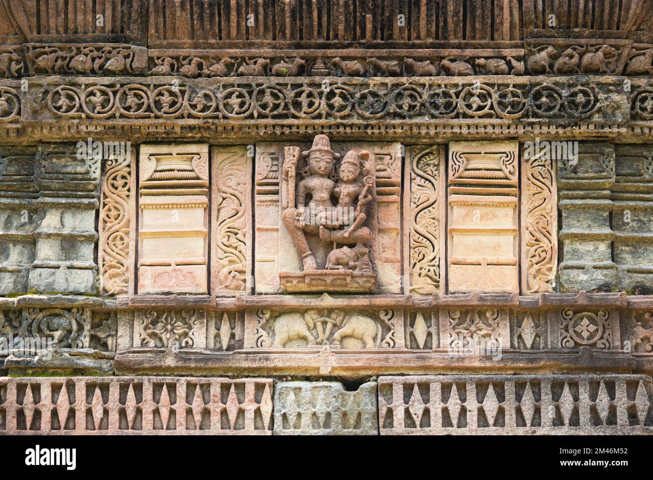 Shiva & Parvati Poster De Dévotion Indienne De Style Vintage Hindou - Décoration De Chambre à Coucher, Salon - 60 X 90 Cm - Style Cadre