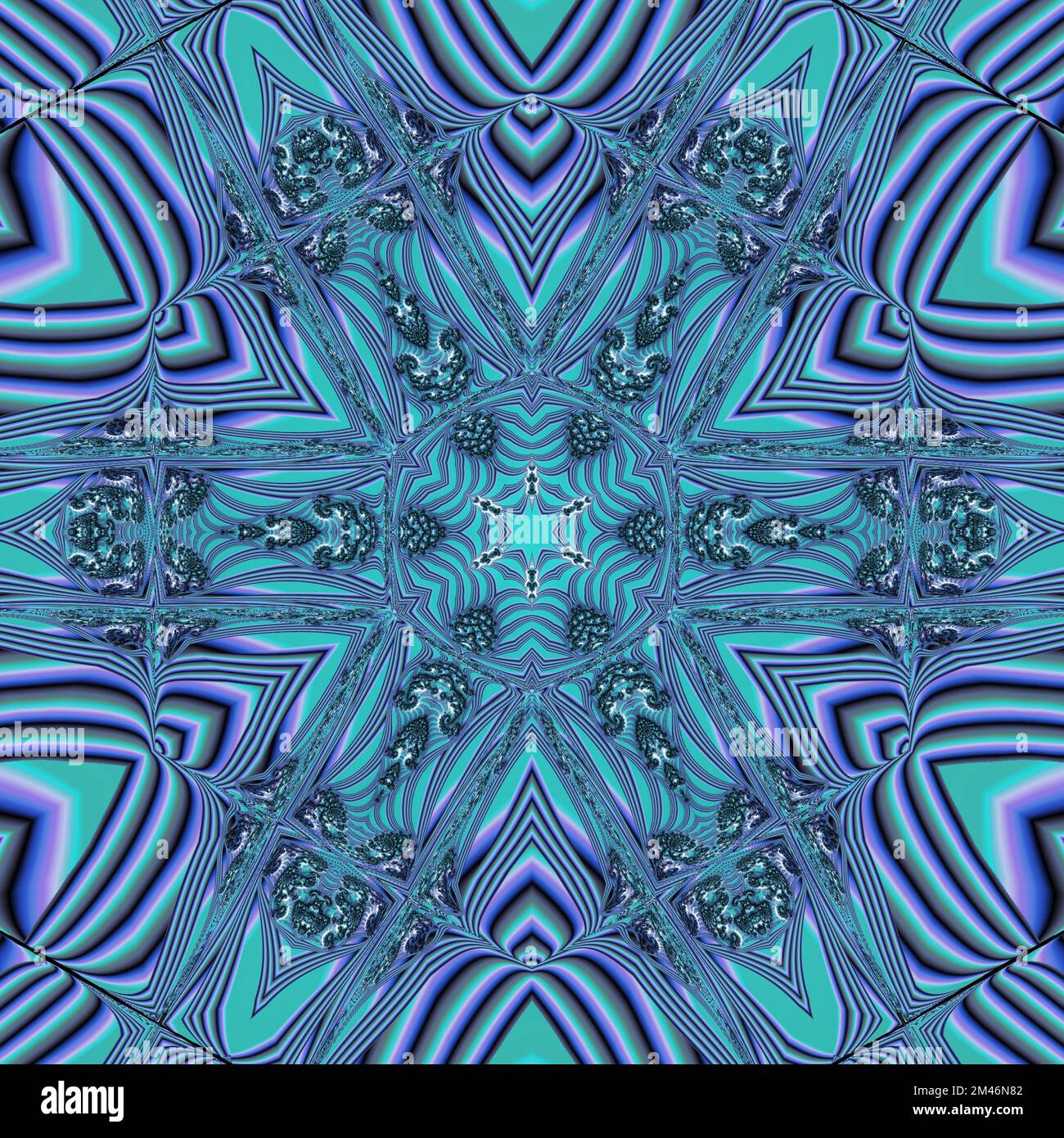 mandala Art vintage noir et blanc, ancien indien védique design de fond travail artistique, ancienne texture de peinture avec de multiples formes mathématiques Banque D'Images