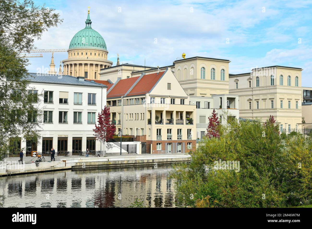 Musée Barberini côté eau Havel, Potsdam, Allemagne Banque D'Images