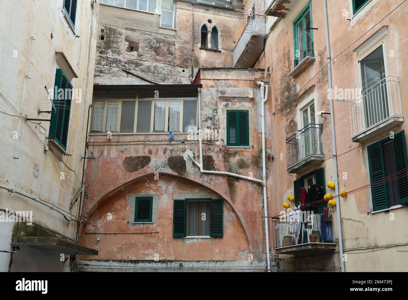 Ville d'Amalfi sur la côte amalfitaine , Italie Banque D'Images