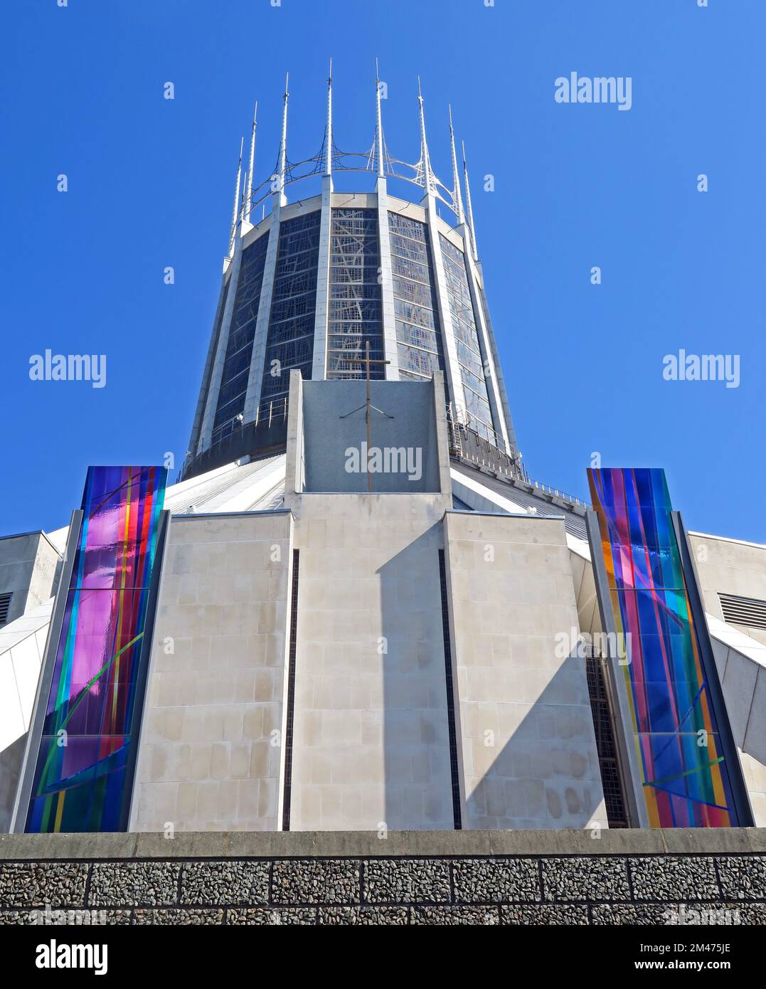 Liverpool, Cathédrale catholique du Christ Roi, Cathedral House, Mount Pleasant, Liverpool, Merseyside, ANGLETERRE, ROYAUME-UNI, L3 5TQ Banque D'Images