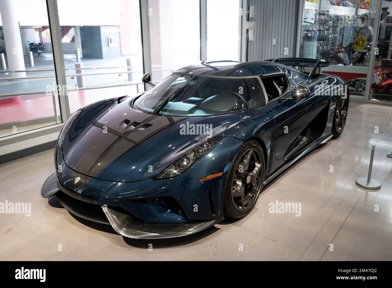 Puissante supercar Koenigsegg Regera Gotham 2019 Banque D'Images