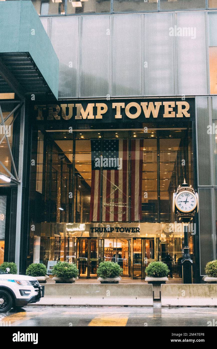 New York Manhattan, 02,10 - 10.10.22 : Trump Tower. Foto: Pressefoto Mika Volkmann Banque D'Images