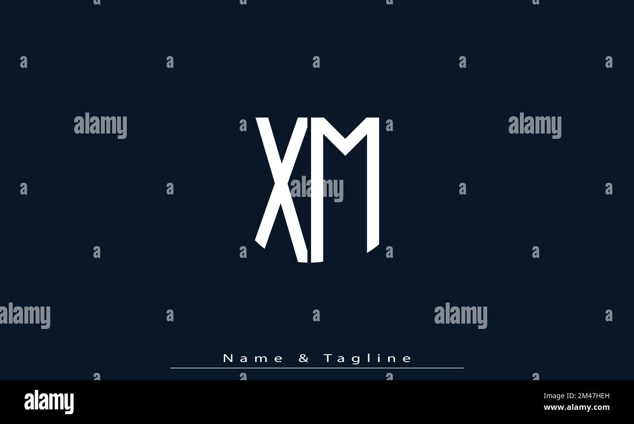 Lettres de l'alphabet initiales Monogram logo WM , MW Illustration de Vecteur