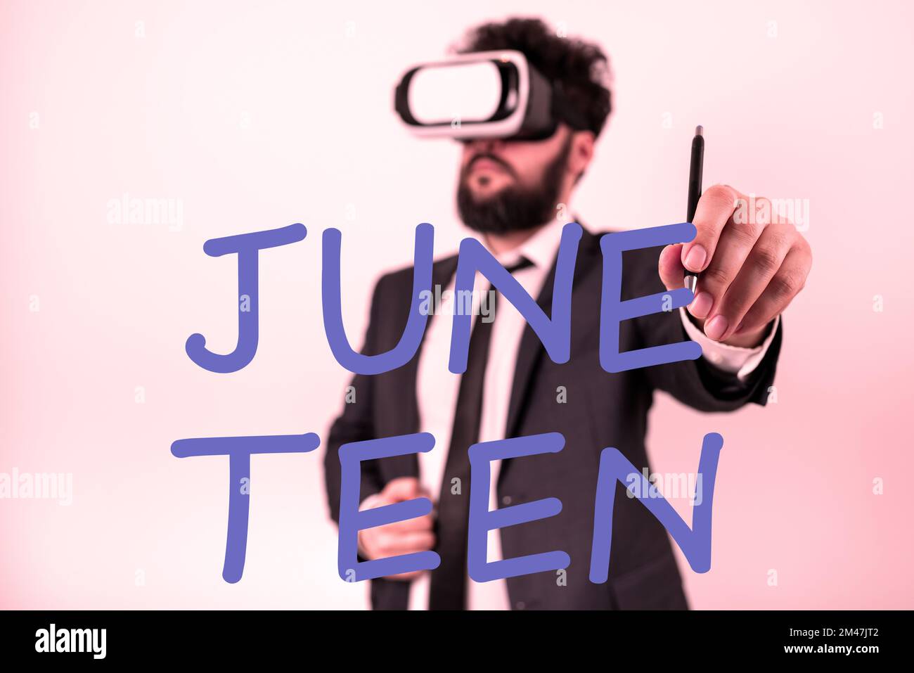 Texte d'écriture juin Teen. Les affaires présentent les vacances légales aux États-Unis de la fin de l'esclavage aux États-Unis Banque D'Images