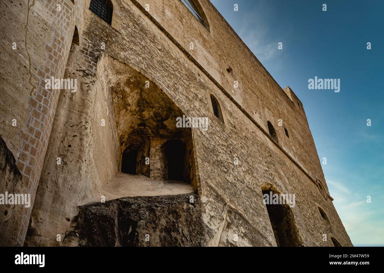 Le château de Sant'Elmo est un château médiéval de Naples, en Italie. Banque D'Images
