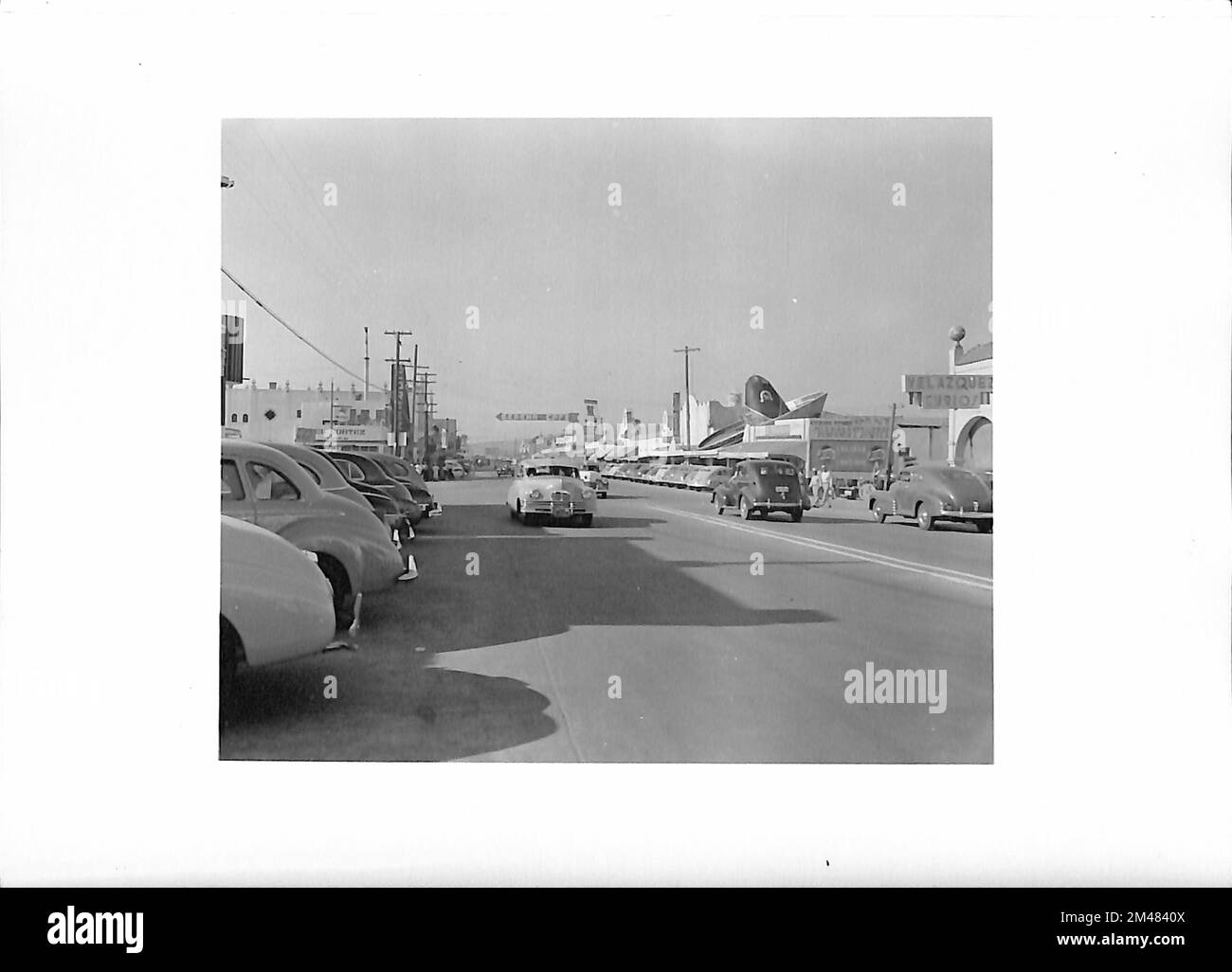 Scène de rue à Tia Juana, Mexique. Légende originale: Photos de T. W. Kines, 27 août 1948. État: Mexique. Banque D'Images