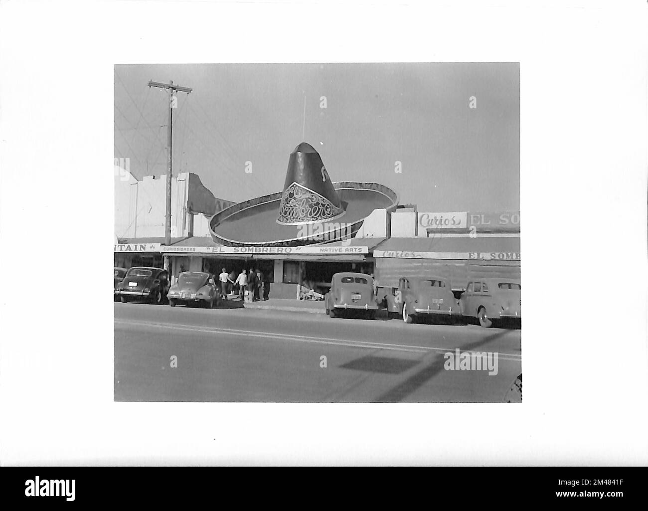 Scène de rue à Tia Juana, Mexique. Légende originale: Photos de T. W. Kines, 27 août 1948. État: Mexique. Banque D'Images