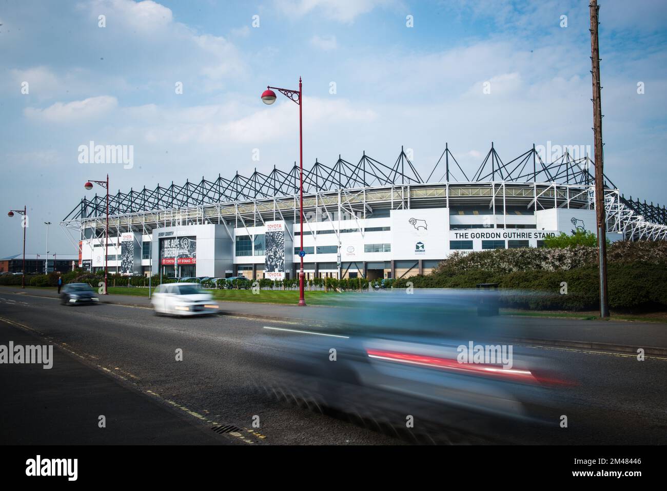 Pride Park Derby County, stade de football. ROYAUME-UNI Banque D'Images