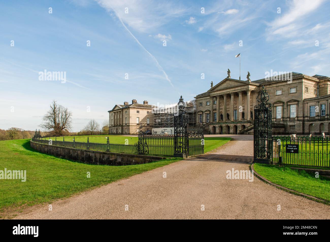 Kedleston Hall Estate, Derby, Derbyshire. Confiance nationale Banque D'Images