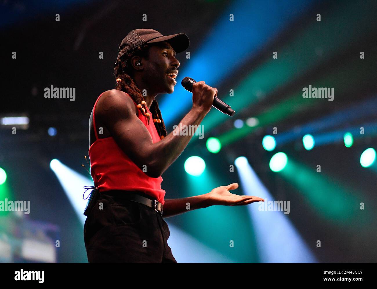 The Meadows - Blood Orange en concert Banque D'Images