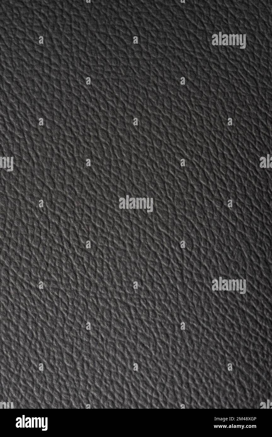 Cuir noir texture propre arrière-plan macro vue rapprochée Banque D'Images