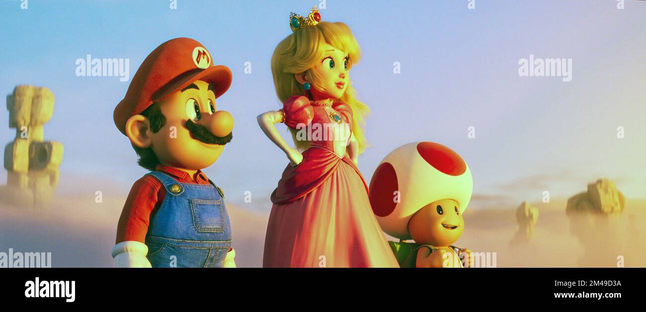 LE SUPER MARIO BROS. FILM, de gauche à droite: Mario (voix: Chris Pratt